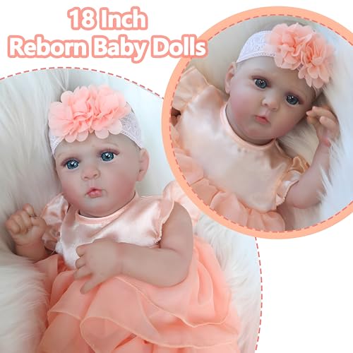 18 Inch Realistic Reborn Baby Doll Girl with Accessories U3783