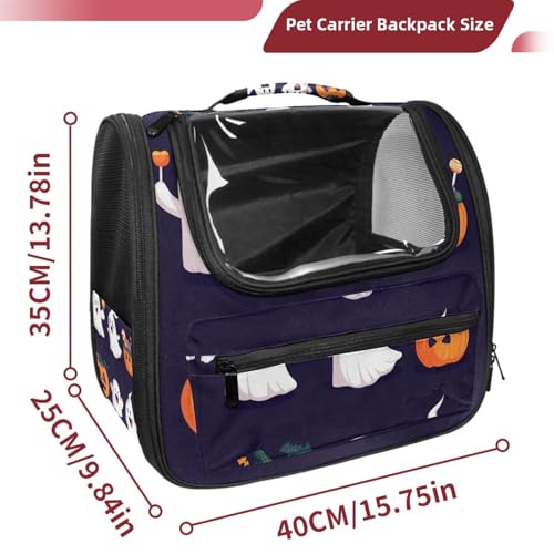 Halloween Pet Carrier Airline Approved for Small Medium Dogs Cats S688252
