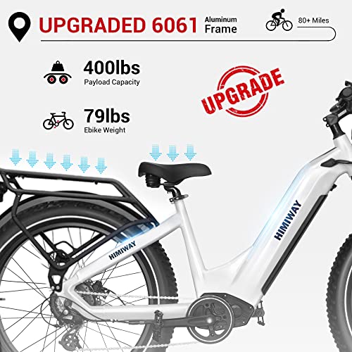 Electric Bike 750W Motor 48V 20Ah Removable Battery 80 Miles Range for Adults J446