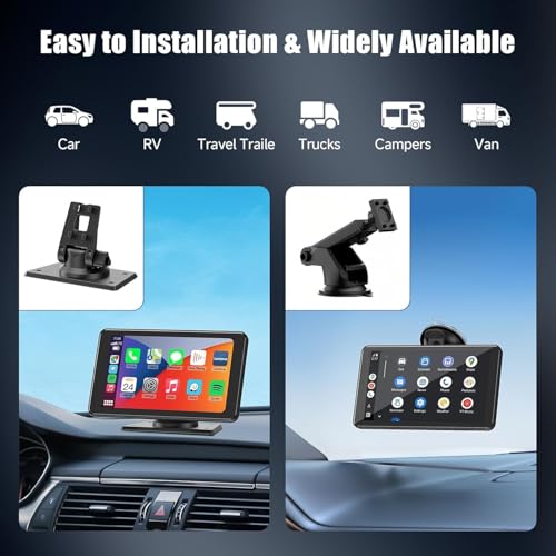 7" HD Touchscreen Car Stereo with Wireless CarPlay, Android Auto & Backup Camera U3284