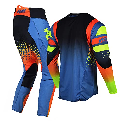 Motocross Jersey and Pants Combo Set for Men and Women Offroad Riding E46126