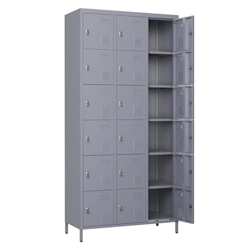 Metal Lockers with Shelves 72" H for Employees C448234