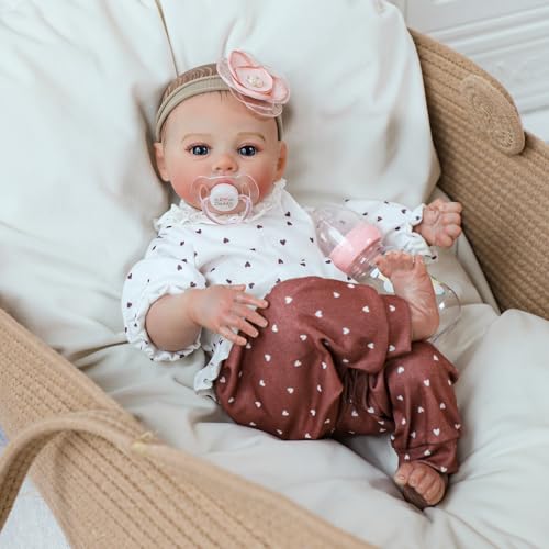 18 Inch Realistic Reborn Baby Doll Girl with Soft Weighted Body H76938