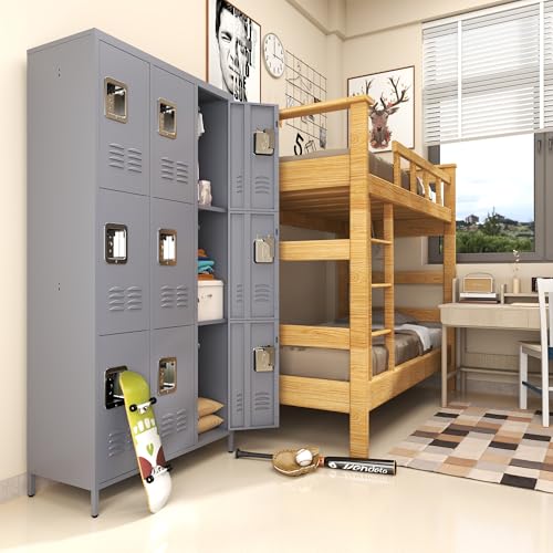 Steel Lockers for Employees, Lockable Storage Cabinet with Assembly X270