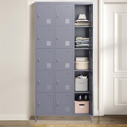 Metal Lockers with Shelves 72" H for Employees C448234