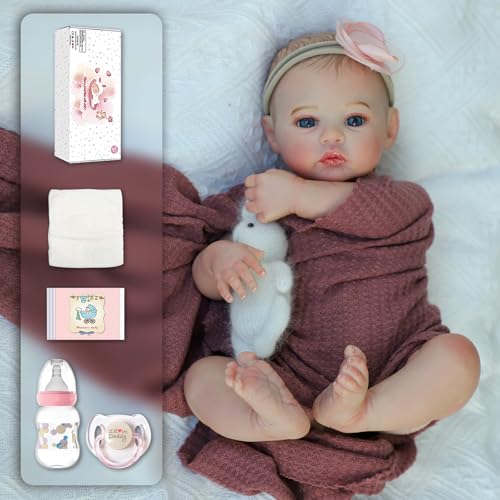 18 Inch Realistic Reborn Baby Doll Girl with Soft Weighted Body H76938