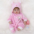 ENADOLL Reborn Baby Doll Realistic Silicone Vinyl Pink Mouse Baby 16 inch Weighted Soft Body Lifelike Doll Gift Set for Ages 3+(Pink Mouse)