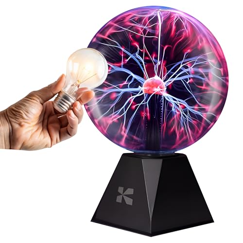 7 Inch Plasma Ball Lamp - Touch and Sound Sensitive Electric Globe with Lightning Effects R48981