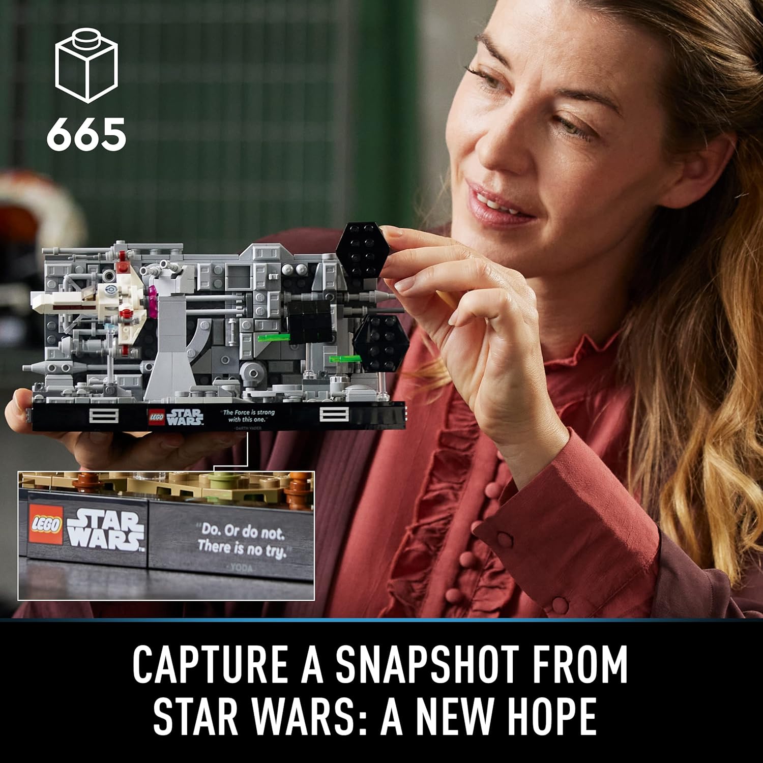 Star Wars Death Star Trench Run Diorama Building Set L835