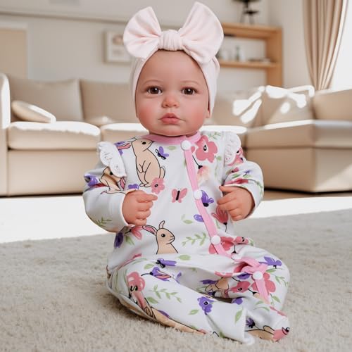 20-inch Soft Vinyl Reborn Baby Doll with Accessories N401
