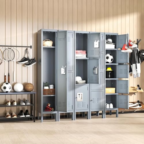 Steel Lockers for Employees, Lockable Storage Cabinet with Assembly X270