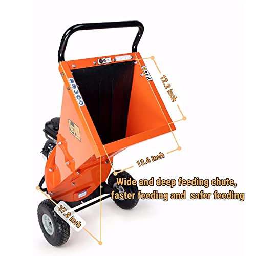 Wood Chipper Shredder Mulcher 7 HP 212cc Gas Powered 3 Inch Capacity E47717