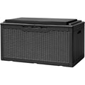 Outdoor Resin Deck Box 120 Gallon Waterproof Lockable F693676