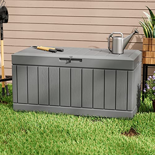 31 Gallon Outdoor Deck Box for Patio Furniture and Garden Tools W716487