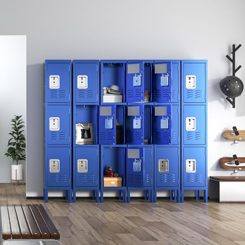 Steel Lockers for Employees, Lockable Storage Cabinet with Assembly X270
