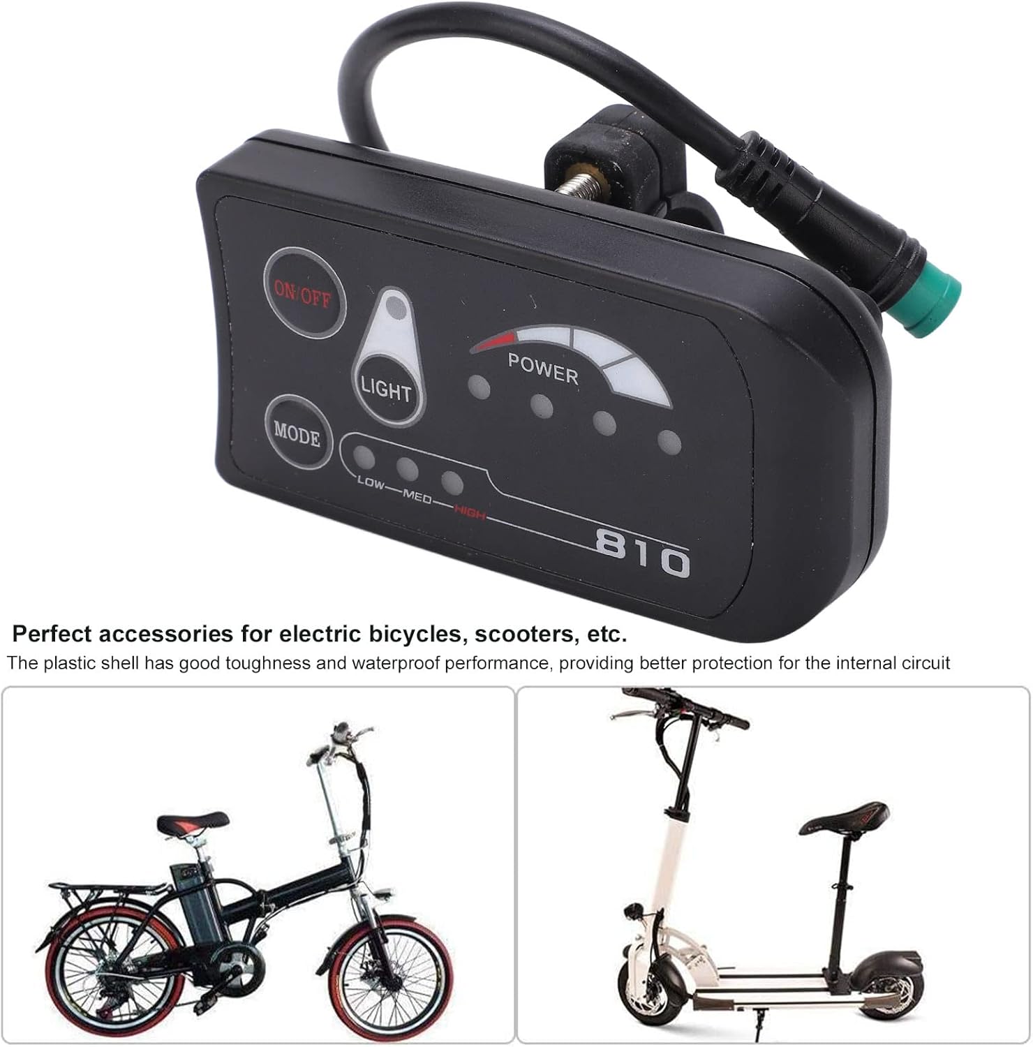 Bike Computer LED Display Control Panel for Electric Bike W845