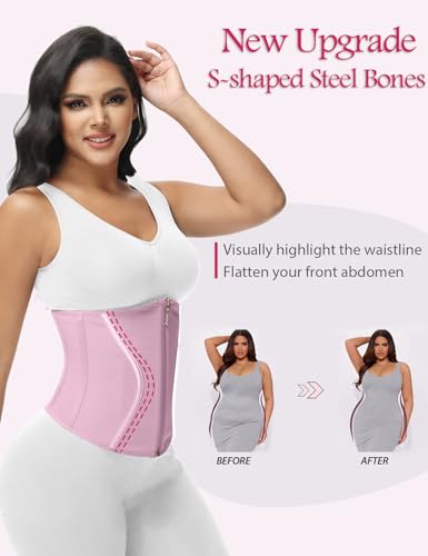 Waist Trainer Corset for Women with Zipper Hooks I774505