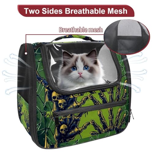 Halloween Pet Carrier Airline Approved for Small Medium Dogs Cats S688252