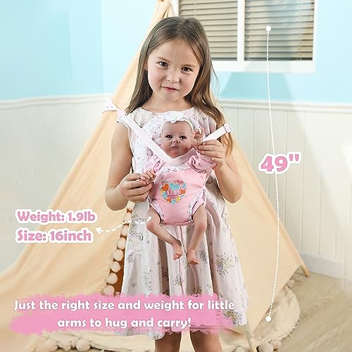 20 Inch Realistic Reborn Baby Doll in Green Outfit with Accessories B700