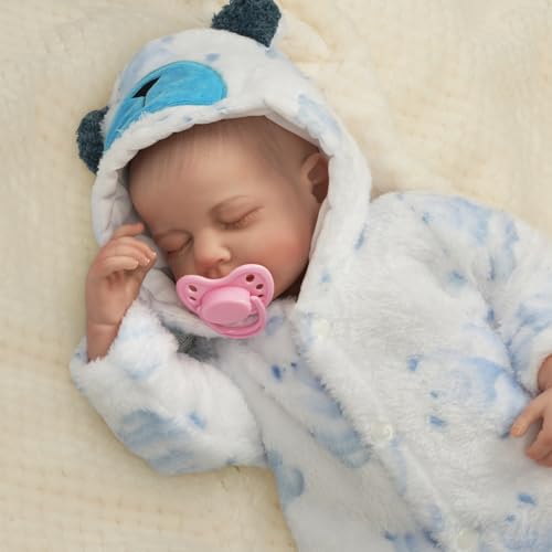 22-inch Realistic Reborn Baby Doll with Cloth Body and Feeding Accessories N28144
