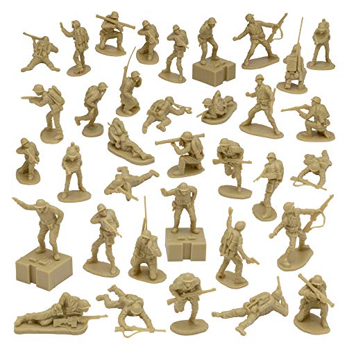 WW2 US Marines Plastic Army Men - 36 Soldier Figures U318109