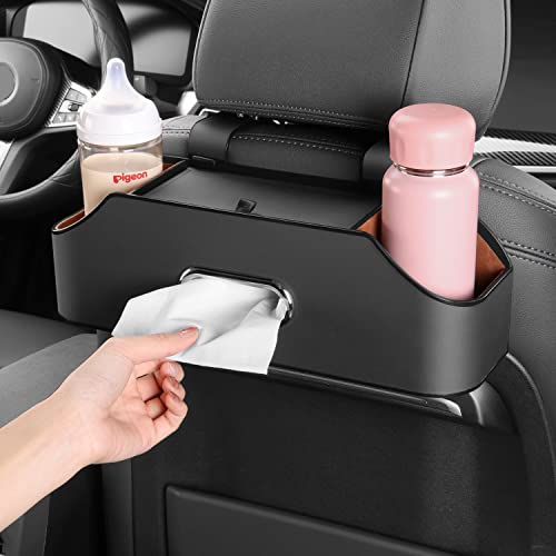 Car Back Seat Organizer with 2 Drink Cup Holder and Storage Hook H259