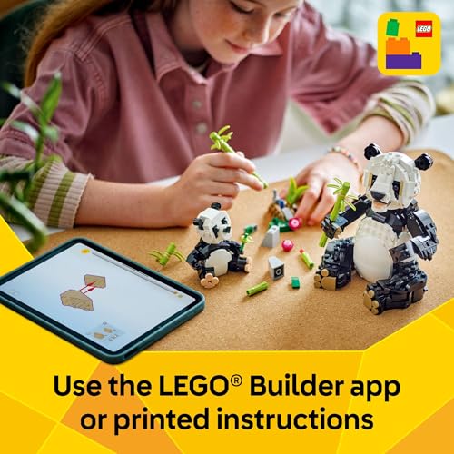Panda Family Building Toy with 3 Animal Options, Ages 8+ R43389