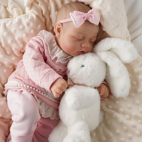 Silicone Reborn Baby Doll 17 Inch Realistic Newborn Vinyl Girl with Gift Box I275733