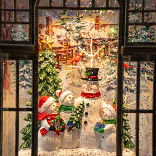 Nutcracker Snow Globe Lantern with Music and Timer Z50315