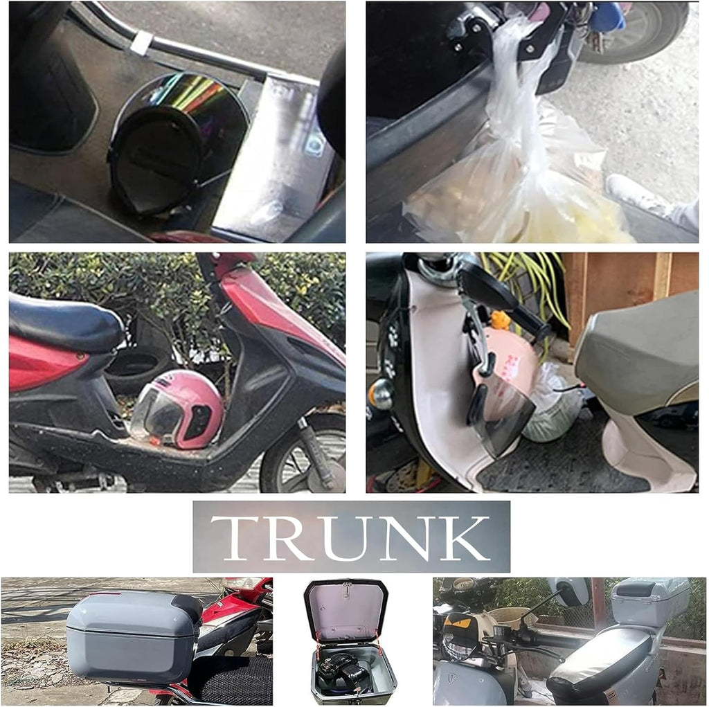 Motorcycle Top Box Tail Trunk Luggage Case, 28L, Helmet Storage, Blue R43688