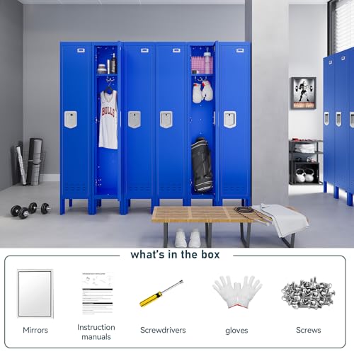 Metal Cabinet with Lockable Door for Office, Gym, School, Home A290