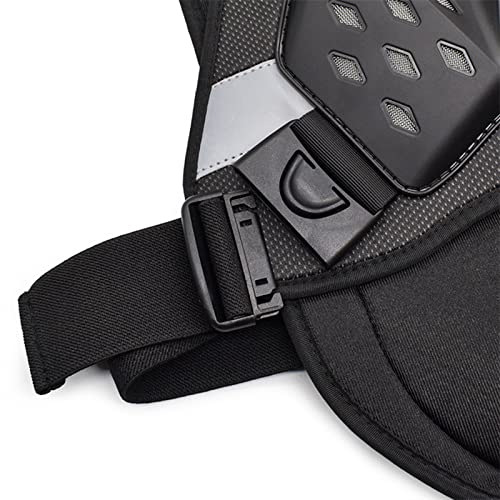 Reflective Motorbike Chest Spine Protector Vest for Ski, Snowboard, Motocross P4806
