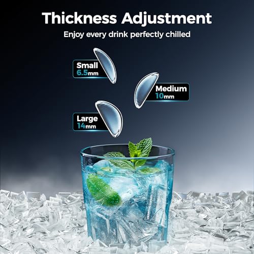 Crescent Ice Maker Countertop, 35Lbs/24H, Auto Deep Cleaning, Portable D224