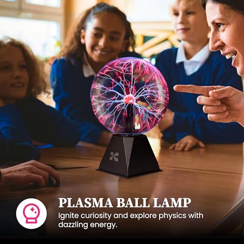 7 Inch Plasma Ball Lamp - Touch and Sound Sensitive Electric Globe with Lightning Effects R48981
