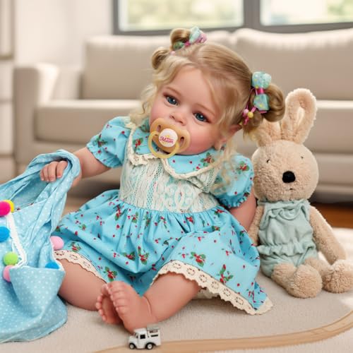 Lifelike Reborn Baby Doll 18 Inch Realistic Newborn Blond Girl with Clothes G1933