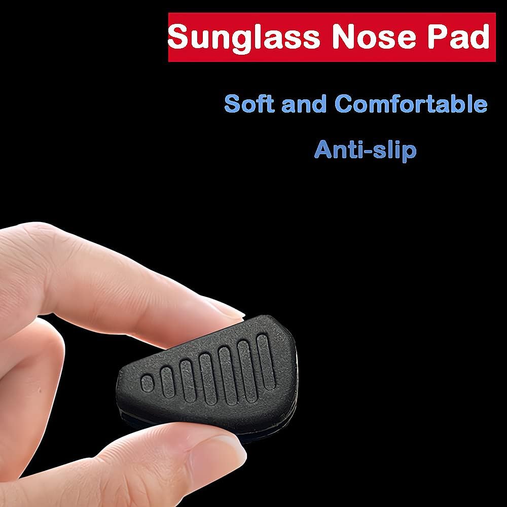 5 Pairs Plug-in Sunglass Nose Pads, Anti-Slip Soft Silicone Replacement Nose Piece for Eyeglasses A520641