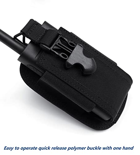 Tactical Radio Holster with MOLLE Strap and Belt Clip P2314