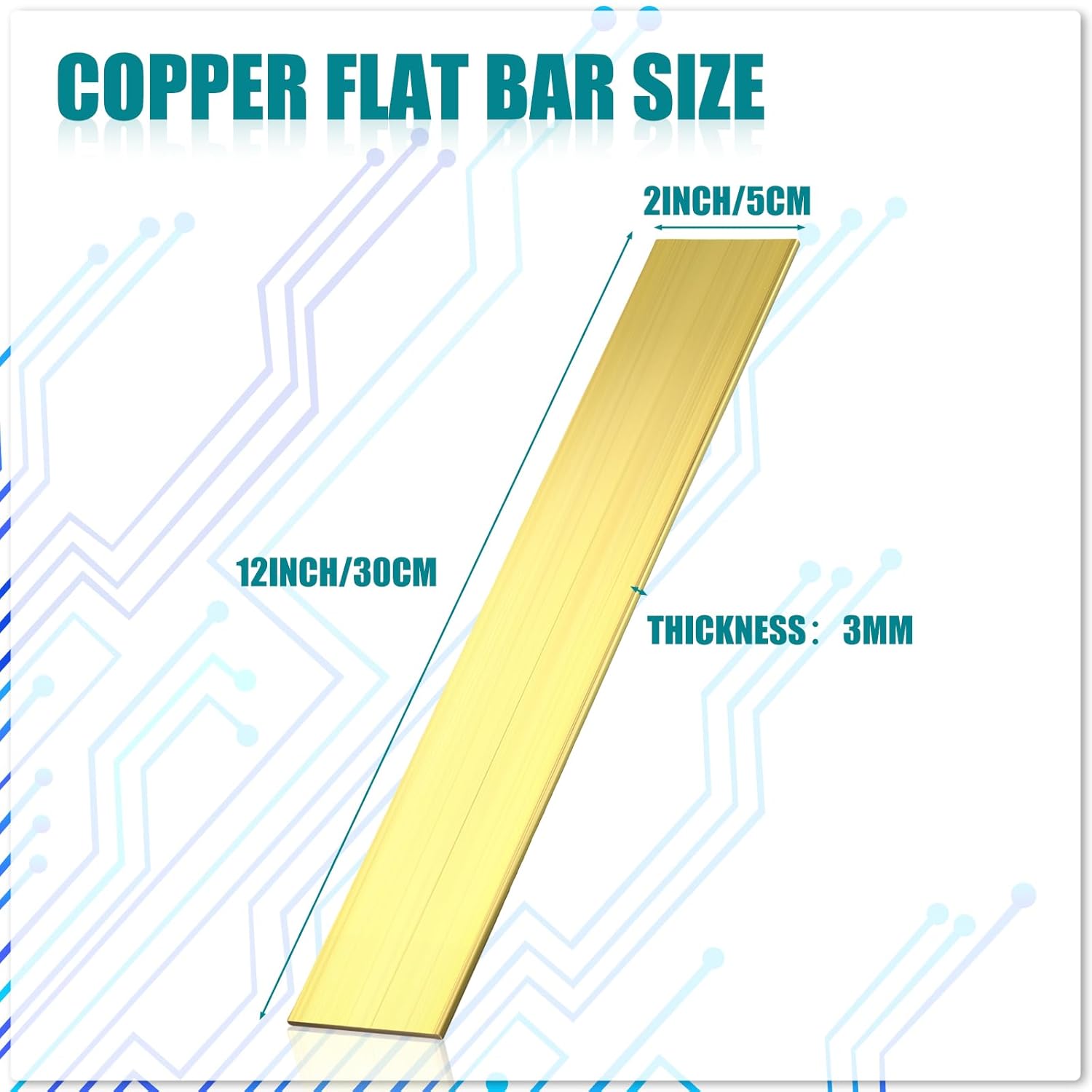 Brass Flat Bar Stock 1/8" x 2" x 12" for Craft C18080