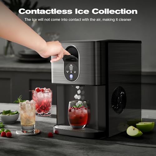 Countertop Nugget Ice Maker, Self-Cleaning, Soft Chewable Pebble Ice B848730