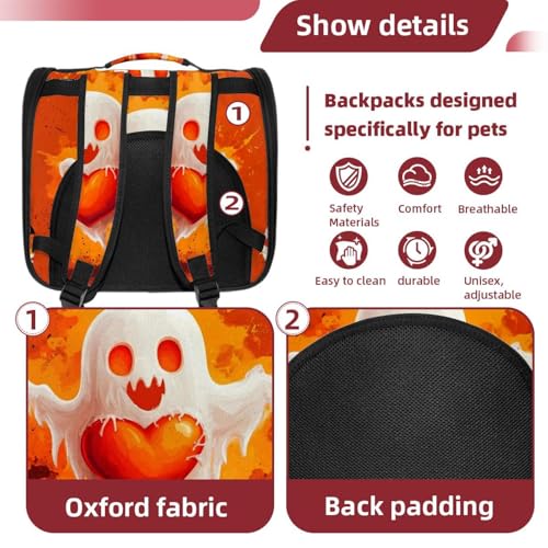 Halloween Pet Carrier Airline Approved for Small Medium Dogs Cats S688252