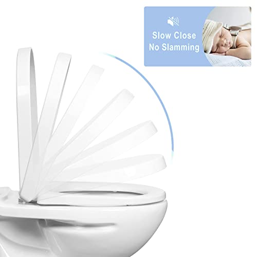Soft Close Square Toilet Seat with Quick Release Hinges P682