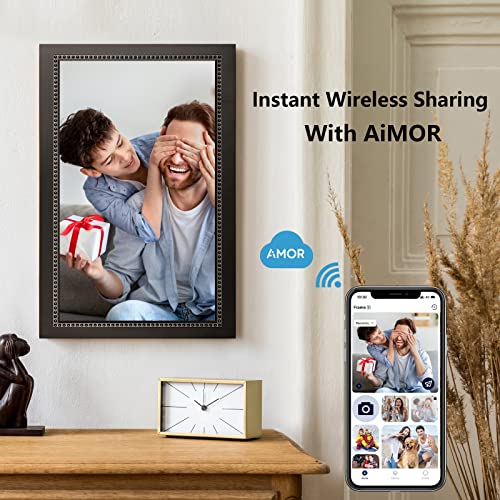 WiFi Digital Photo Frame 10.1 Inch IPS HD Touch Screen with 32GB Storage O9566