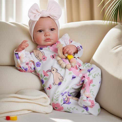 20-inch Soft Vinyl Reborn Baby Doll with Accessories N401