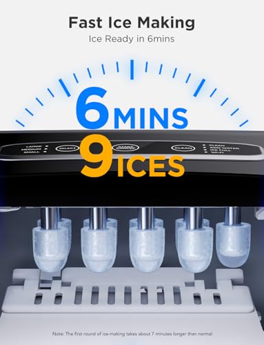 Smart Countertop Ice Maker, Self-Cleaning, 26lbs/24Hrs Y70975