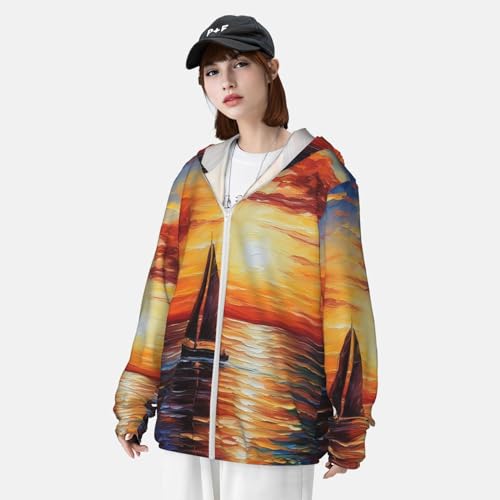 UPF 50+ Sun Protection Hoodie Jacket Quick Dry Long Sleeve M255189