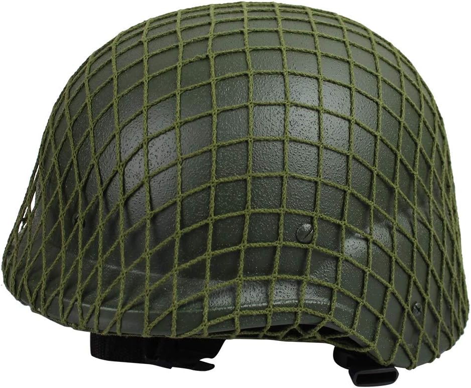 Green Helmet Net, Army Helmet Nylon Camouflage Net with Elastic Band U891