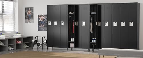 3-Door Blue Steel Storage Locker for Office, School, Gym C68898