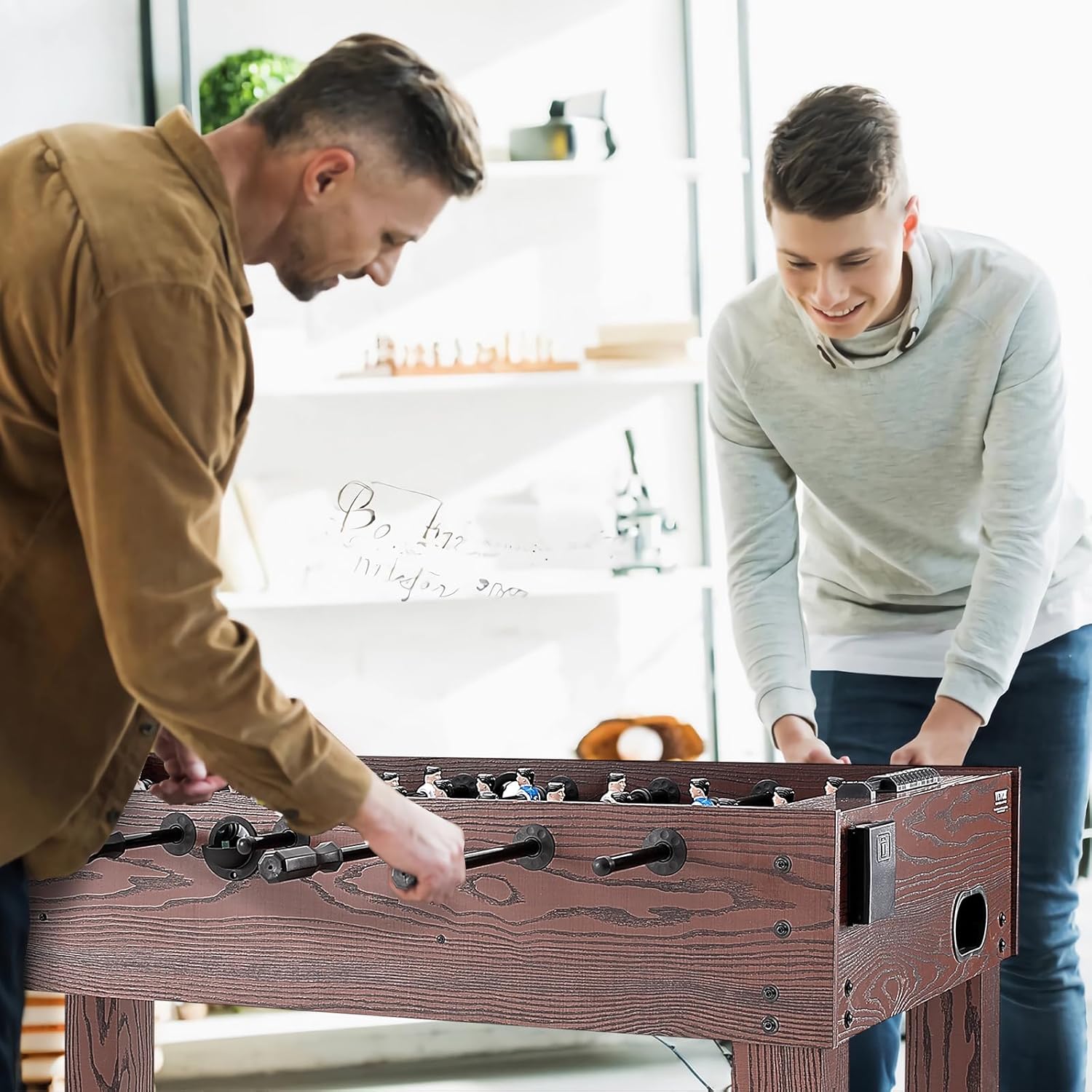 55 Inch Foosball Table with 4 Balls and 2 Cup Holders C8358