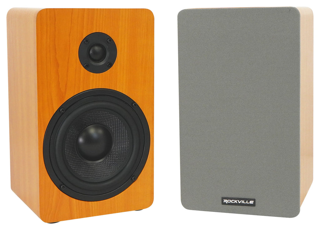 Bookshelf Speakers with Stands and Speaker Wire Z466