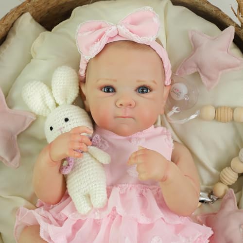 20 Inch Realistic Reborn Baby Doll Girl with Soft Vinyl Body K635222